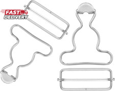 2Pairs Adjustable Overall Buckle Replacement, Dungaree Suspender Clips picture