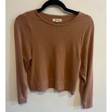 Madewell Heathered Camel Tee | Quiet Luxury | Fall Essential | XS picture