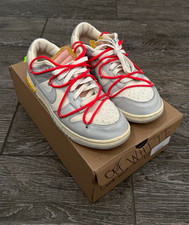 Nike Off-White x Dunk Low Lot 06 of 50 Men’s US 9.5 DM1602-110 picture