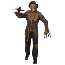Spirit Halloween Haunting Scarecrow Costume Cosplay Adult Large BRAND NEW picture