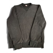 J.Crew Sportswear Mens Large Heavy Weight Crewneck Sweatshirt Black V-Stitch picture