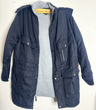 Boulder Creek Men's Fleece Lined Parka Jacket Black NWT Size Medium Big M picture