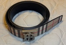 Burberry Monogram Motif Vintage Check Reversible Belt picture