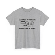 Step Dad T-Shirt ThreadWill Learned Your Name Fixed Your Bike Gift for Him picture