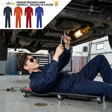 Men's Coverall Long Sleeve Jumpsuit Mechanic Zipper Pockets Overalls Boiler suit picture