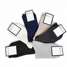 tittimitti Men's 75% Merino Wool 25% Silk Blend Socks. 1 PAIR. Made in ITALY. picture