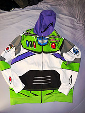 Buzz Lightyear Disney Toy Story Mens XL Fleece Full Zip Hooded Hoodie MAD Engine picture