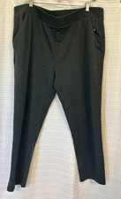 Chico's Zenergy Charcoal Gray Tapered Ankle Sweat Pants Size 4 Pull On US 20/22 picture