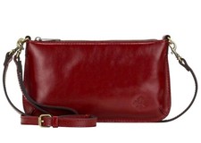 Patricia Nash Laurina Leather Crossbody Bag with Wristlet Strap-Ruby Red-NWOT picture