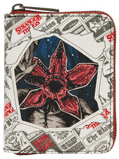 Loungefly Netflix Stranger Things 5 Hawkins Post Demogorgon Wallet Zip NWT picture