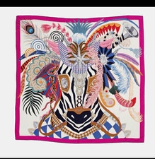 AUTHENTIC HERMÈS Paris  Cheval Masque 140 Cashmere Shawl picture
