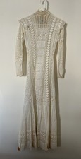 Antique Victorian Edwardian dress set - Vintage - White Lace Cotton picture