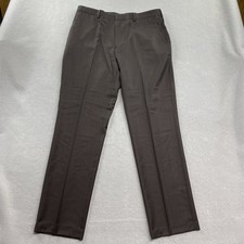 J Crew Suit Pants Mens 36x34 Brown Classic Fit Crosby Herringbone Italian Wool picture