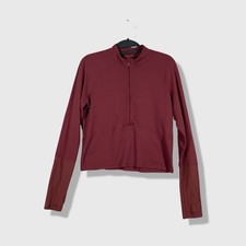 Lululemon Half Zip Pullover Women 8 Maroon Athleisure Sporty Activewear picture