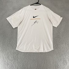 Vintage Nike Shirt Mens XL White Runner Made in USA 90s Running Man White picture