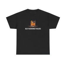 Old Fashioned Values Whiskey Glass T-Shirt | Cocktail Bar Tee picture