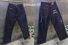 Pre-Owned Eminem Hip Hop Blue Baggy Jeans W38 Collectible picture