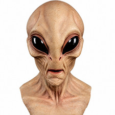 Alien Latex Full Head Mask Scary Halloween Costume Cosplay Party Prop Adult picture