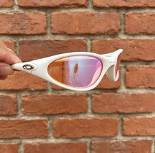 Retro Oakley Minute Gen1 Minute1.0 Sunglasses White Frame Pink Lenses picture