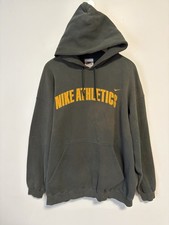 Vintage 90's Nike Athletics Hoodie Faded Distressed Green Hoodie Size XL USA picture