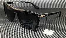 PERSOL PO3336S 95 S3 Black Polarized Unisex 57 mm Sunglasses picture
