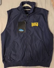 Vintage Late Show With David Letterman Crew Vest Tri-Mountain Fleece Lined Large picture