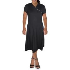 Lauren Ralph Lauren Womens Embellished Mid Calf Cap Sleeves Midi Dress BHFO 9593 picture