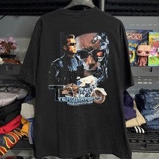 Vintage 2003 Terminator 3 Indian Motorcycle Graphic Tee picture