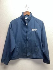 Vintage Wendy's Jacket Blue Zip Up Sir Jac Embroidered Workwear 90s VTG Medium picture