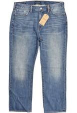 Lucky Brand Men's 181 Relaxed Straight Denim Jeans Blue Bluff Lake 38x34 NEW picture