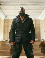 Bane The Dark Knight Rises Complete Outfit helloween Jacket pant Hand Grip vest picture