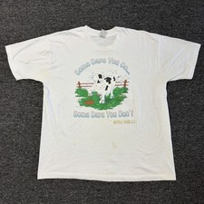 Vintage 90s Some Days You Do Some Days You Dont Funny White Graphic TShirt Sz XL picture