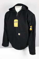 Carhartt Men's Washed Duck Insulated Active Jacket XL Black 104050 picture