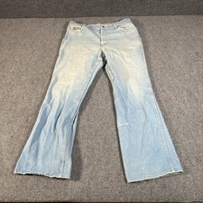 Vintage 50s 60s Sears Roebucks Light Wash Denim Jeans Distressed Worn picture