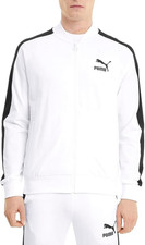 PUMA Men's Iconic T7 Track Jacket Jersey White - NWT picture