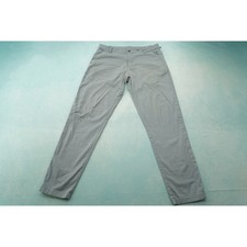 Lululemon Commission Slim Fit Pants Mens 35 Light Blue Gray Warpstreme Chino picture