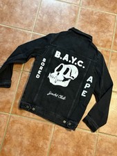 Bored Ape Yacht Club McBess The Dudes Limited Edition Black Denim Jacket Medium picture