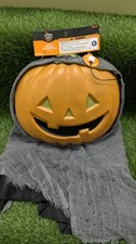 Hyde & Eek Light Up Goblin Pumpkin Mask One Size Fits Most Orange Halloween picture