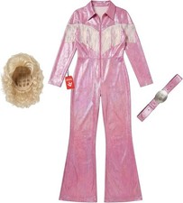 Women`s Country Singer Costume & Wig Adult Pink Dolly Parton Outfit S - XL picture