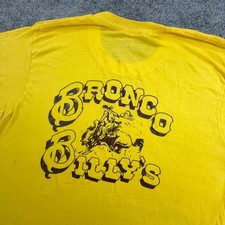 Vtg Bronco Billy's T Shirt Mens XL (Fit S) Columbus Ohio Single Stitch Staff picture