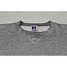 Vintage 80s Russell Althletic Gray V Patch Sweatshirt Mens L Grunge Made USA picture