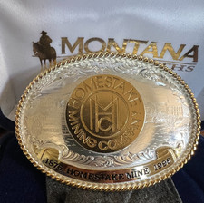 Montana Silversmiths Homestake Mine Safety Buckle, Model HSM96 picture