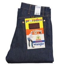 Wrangler 13MWZ Men's Jeans 100% Cotton Indigo Selvedge Sanforized Denim 14.75 oz picture