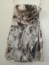 Karren Millen England Strapless Cocktail Dress Silk Size US 8 UK 12 picture