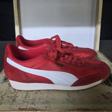 Size 9.5 Puma Easy Rider Mens Shoes Vintage Red Suede Lifestyle Sneakers  picture