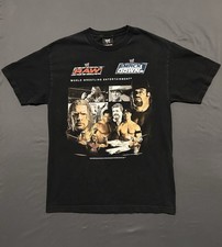 Vintage WWE Eddie Guerrero Raw VS Smackdown Shirt Mens Large Black John Cena picture