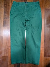 Noah NY 32x27 Green Twill Cotton Pants Preppy J Crew Press Polo Ralph Lauren ALD picture