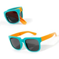 Just a Shade Smaller Eyewear Blue Frame/Black Temples Woof Sunglasses for Kids picture