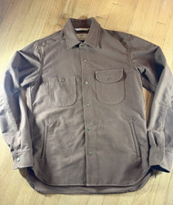 NWOT Rogue Territory Oxford CPO Over shirt In Brushed Brown picture