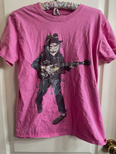 Gorillaz 2D Unisex’s Pink Graphic T-Shirt, Bright, Colorful, Indie Band Tee picture